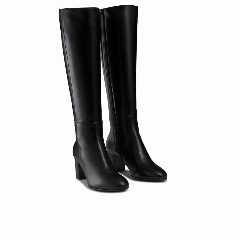 Botas De Cano Alto Russell And Bromley Dressage Feminino Pretas | LDX5658DX