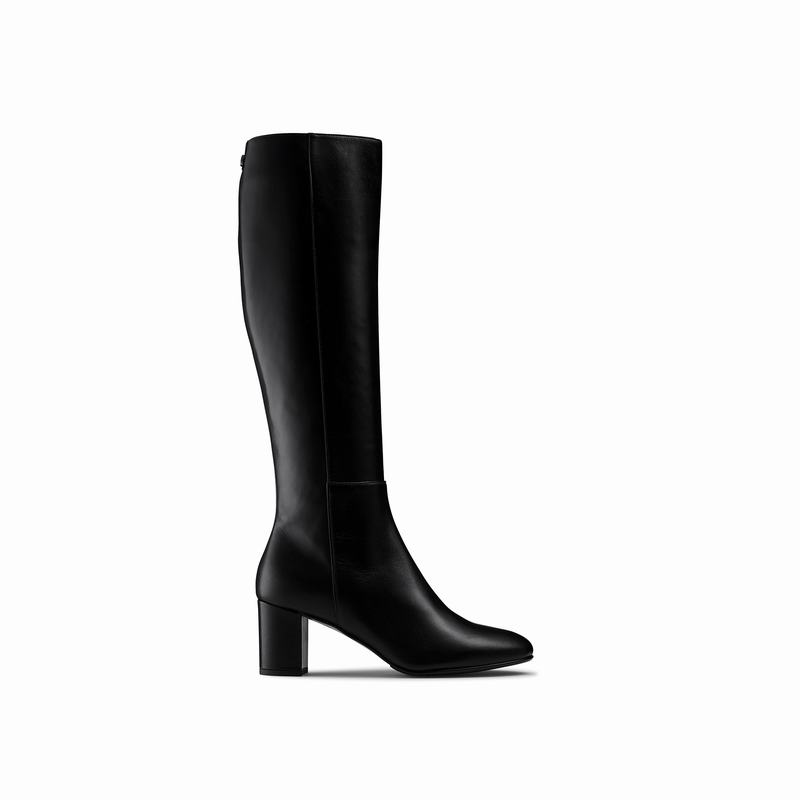 Botas De Cano Alto Russell And Bromley Dressage Feminino Pretas | LDX5658DX