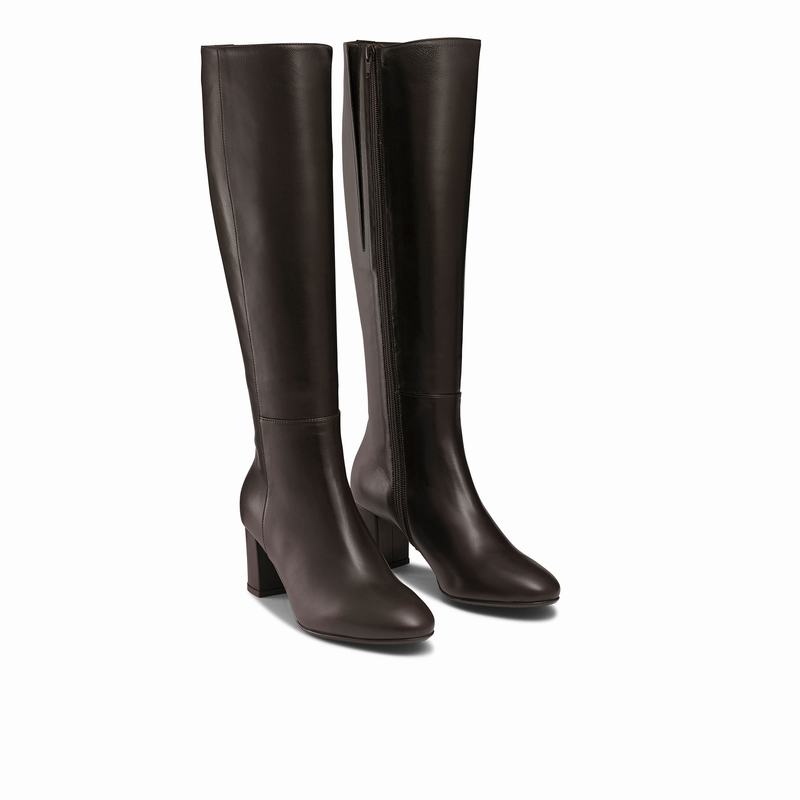 Botas De Cano Alto Russell And Bromley Dressage Feminino Marrom | QIN5868IH