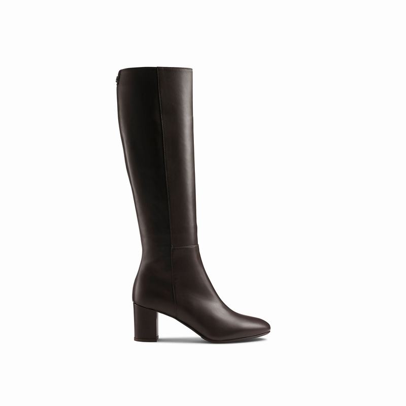 Botas De Cano Alto Russell And Bromley Dressage Feminino Marrom | QIN5868IH