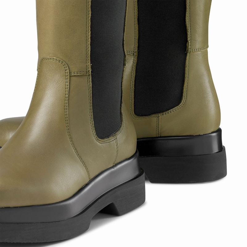 Botas De Cano Alto Russell And Bromley Everglade Feminino Verdes | ILV226TU