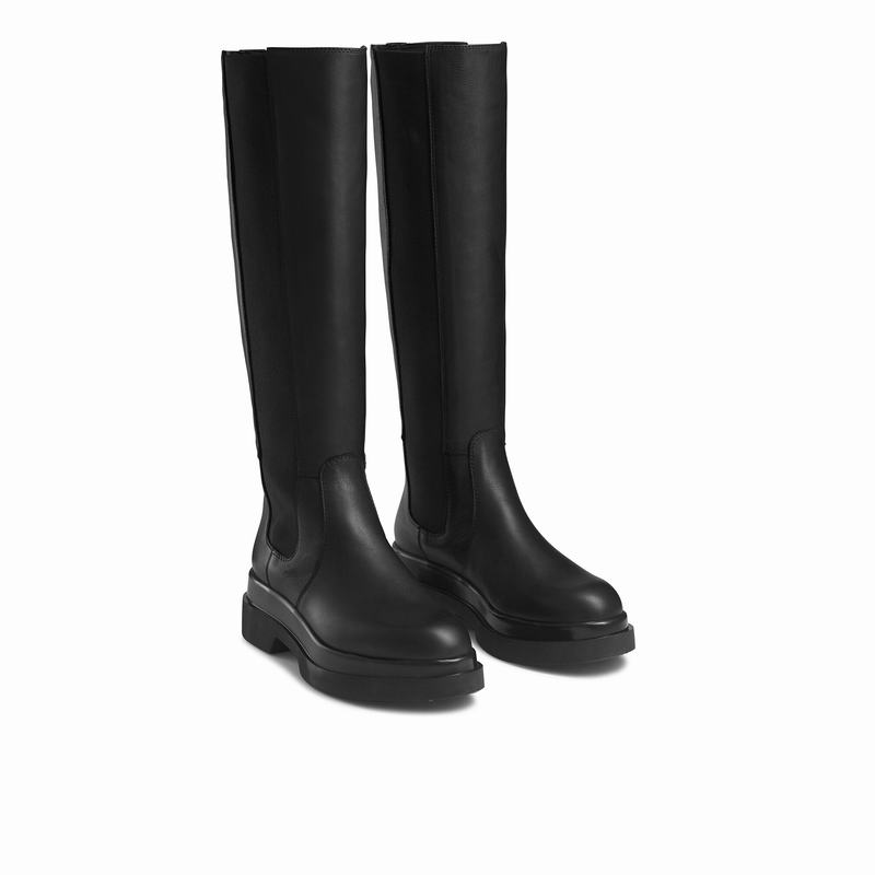 Botas De Cano Alto Russell And Bromley Everglade Feminino Pretas | UGW8584GP