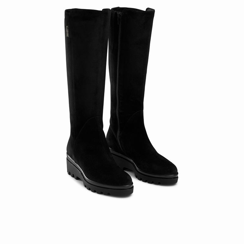 Botas De Cano Alto Russell And Bromley Gumbo Feminino Pretas | UUT748PB