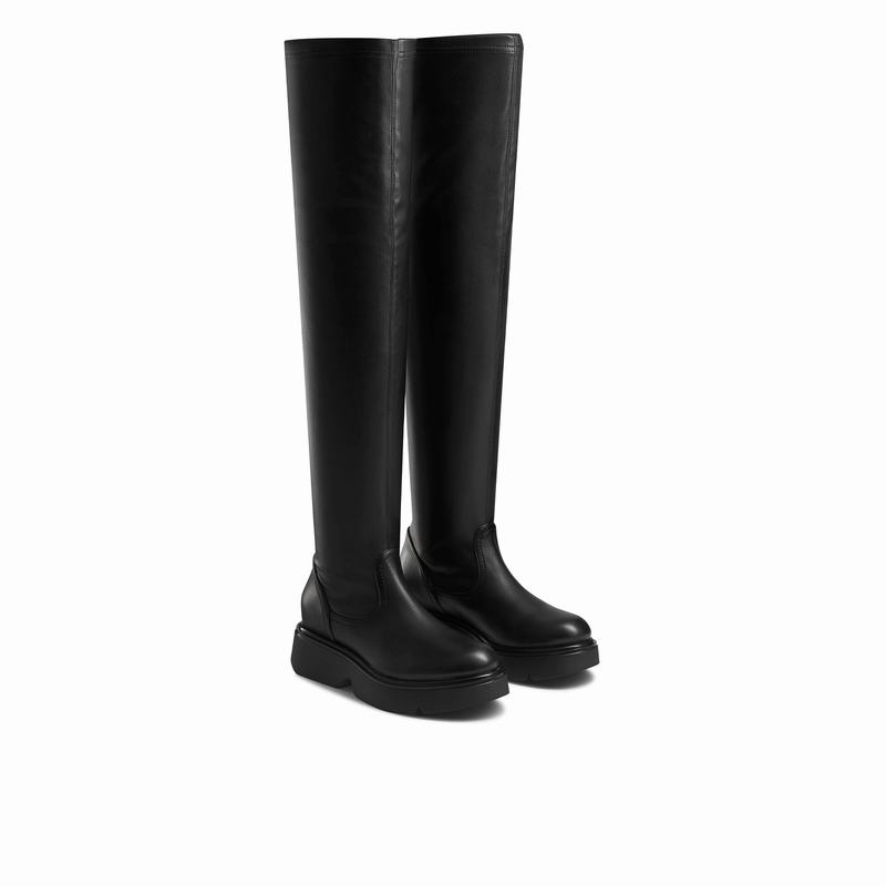 Botas De Cano Alto Russell And Bromley Holdtight Feminino Pretas | IEI850LP