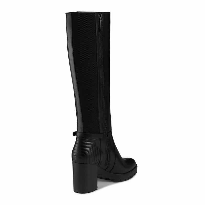 Botas De Cano Alto Russell And Bromley Rein Hi Feminino Pretas | GSD7077FL