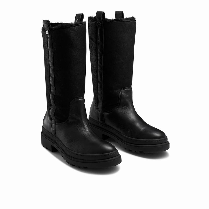 Botas De Cano Alto Russell And Bromley Slushy Feminino Pretas | FBA9018NN