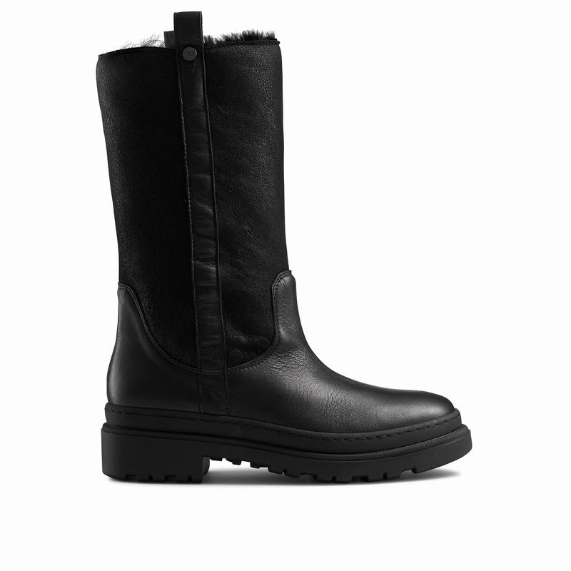 Botas De Cano Alto Russell And Bromley Slushy Feminino Pretas | FBA9018NN