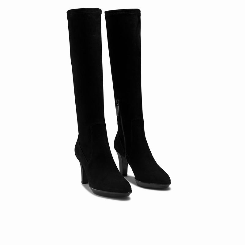 Botas De Cano Alto Russell And Bromley Windfall Feminino Pretas | EEH5042LG