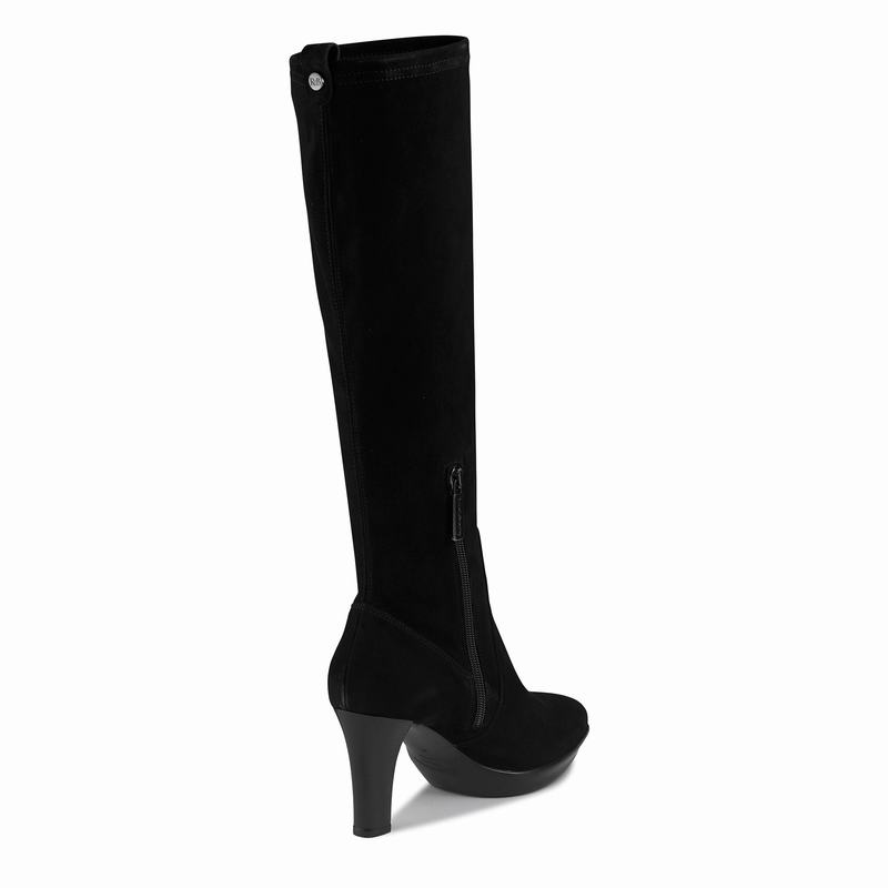 Botas De Cano Alto Russell And Bromley Windfall Feminino Pretas | EEH5042LG