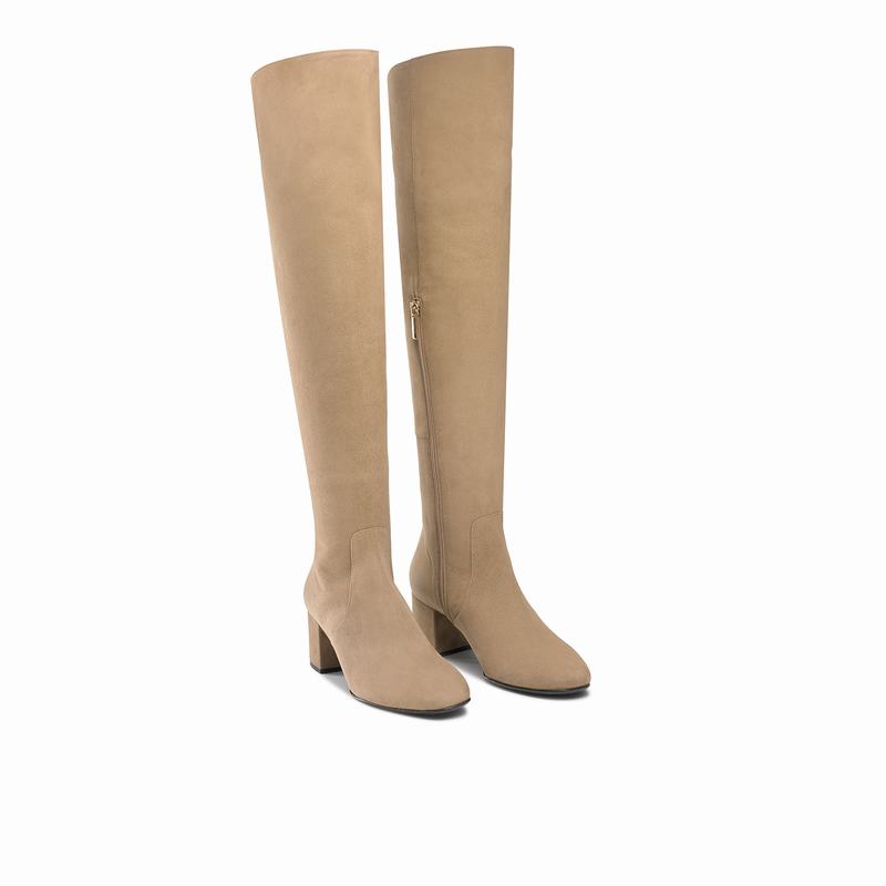 Botas De Cano Alto Russell And Bromley Way Up Feminino Marrom | XEX2392FU