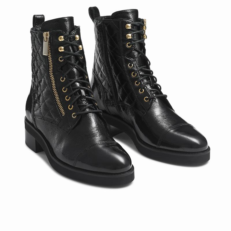 Botas de Amarrar Russell And Bromley Atomic Feminino Pretas | HUV9275ZD