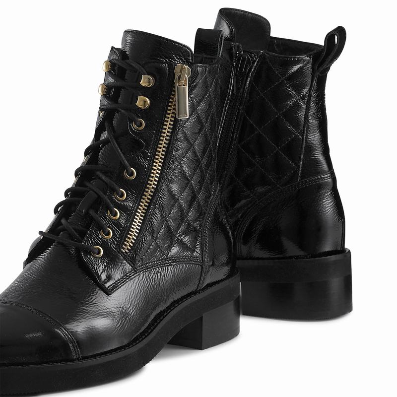 Botas de Amarrar Russell And Bromley Atomic Feminino Pretas | HUV9275ZD