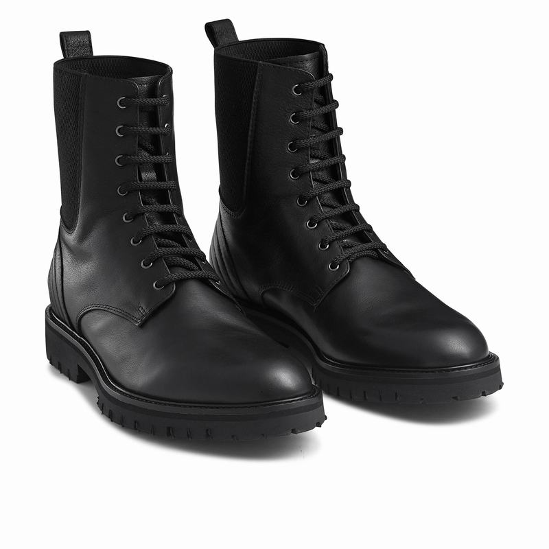 Botas de Amarrar Russell And Bromley Bailey Masculino Pretas | VJT5131AK