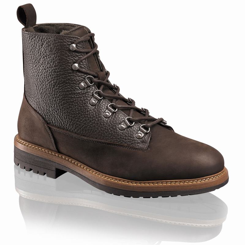 Botas de Amarrar Russell And Bromley Blizzard Masculino Marrom | YFS4315BX