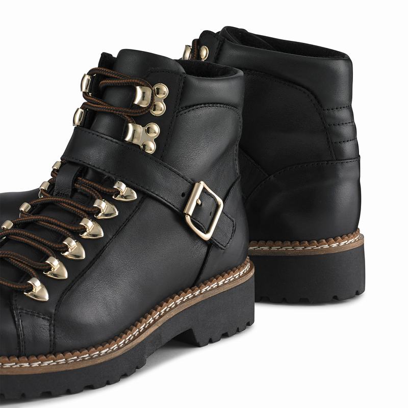 Botas de Amarrar Russell And Bromley Compass Feminino Pretas | LQQ1223GG