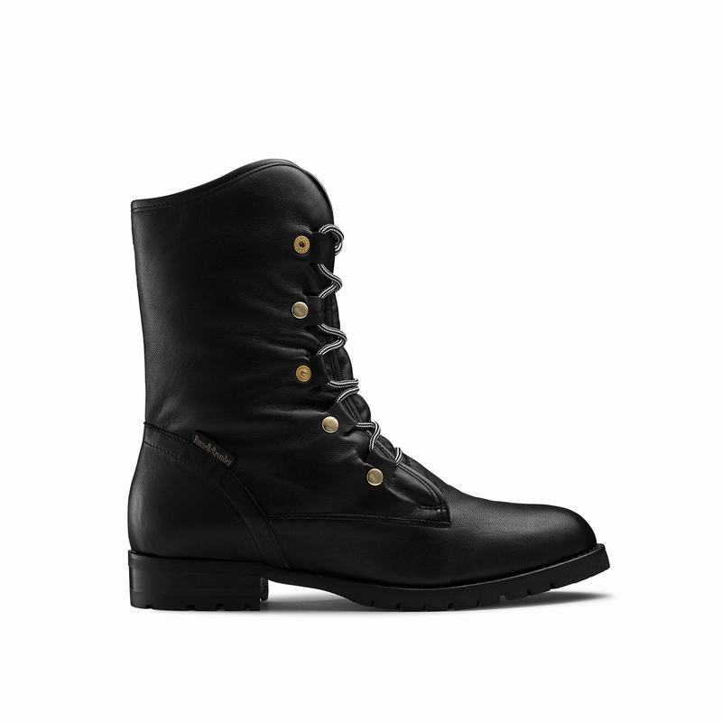 Botas de Amarrar Russell And Bromley Cuddly Feminino Pretas | KXY9517XC