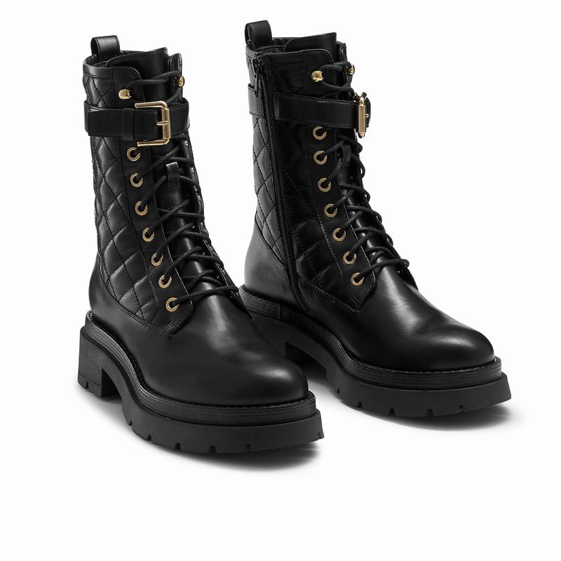 Botas de Amarrar Russell And Bromley Destroy Feminino Pretas | SZS520ZM