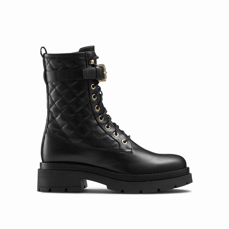 Botas de Amarrar Russell And Bromley Destroy Feminino Pretas | SZS520ZM