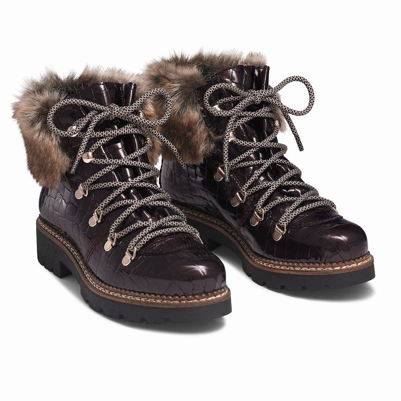 Botas de Amarrar Russell And Bromley Icestorm Feminino Vermelhas | ITQ2792VB