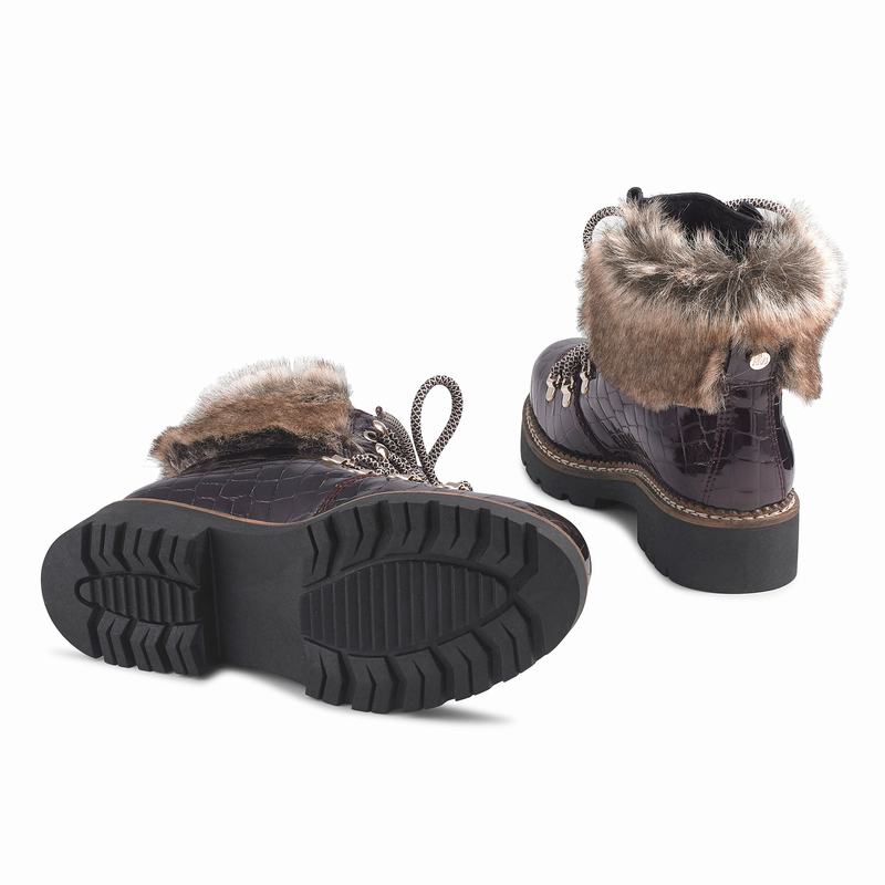 Botas de Amarrar Russell And Bromley Icestorm Feminino Vermelhas | ITQ2792VB