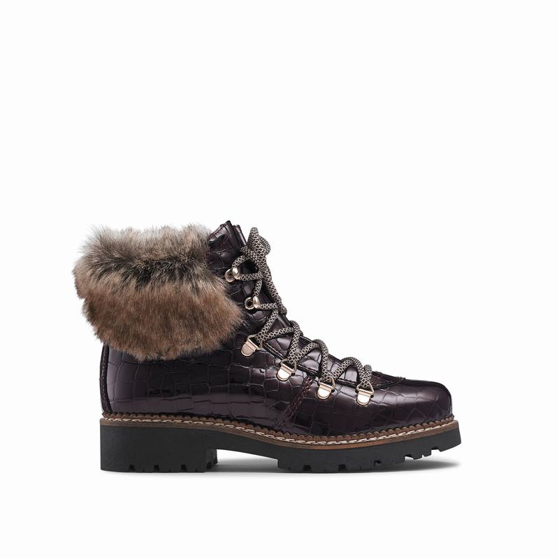 Botas de Amarrar Russell And Bromley Icestorm Feminino Vermelhas | ITQ2792VB