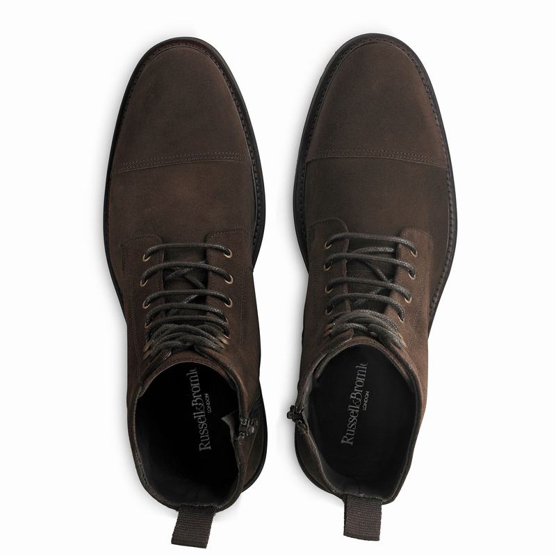 Botas de Amarrar Russell And Bromley Stomp Masculino Marrom | PAD5760PX