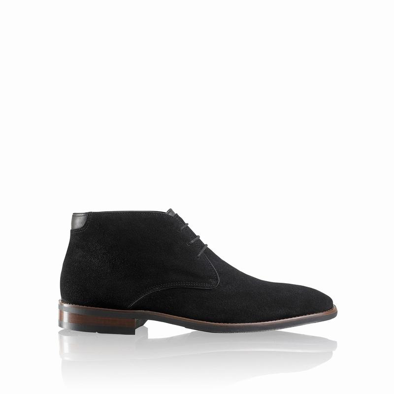 Botas do Deserto Russell And Bromley Classic Masculino Pretas | KHE7515FU