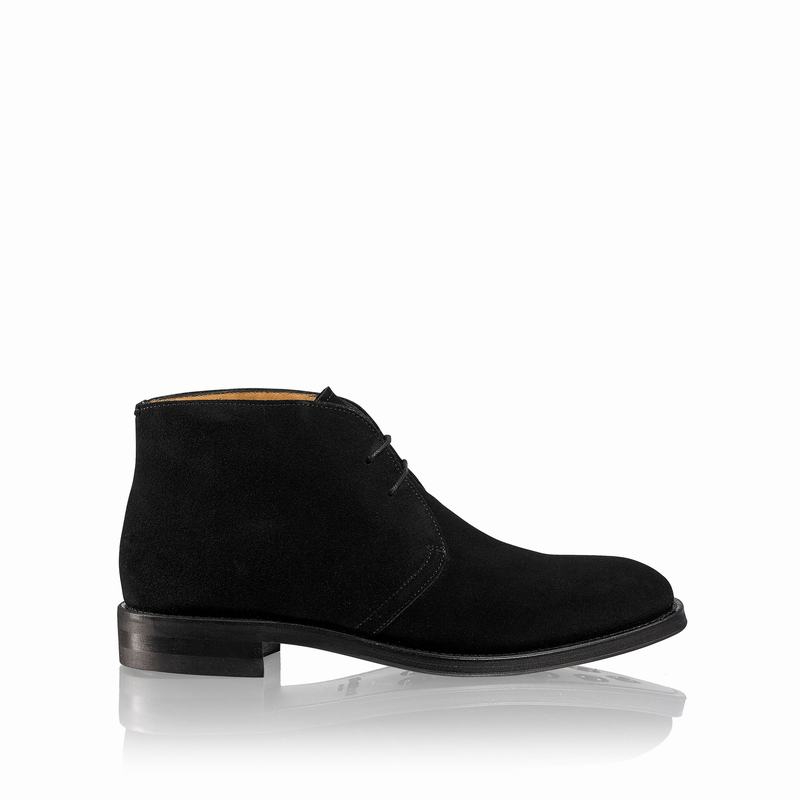 Botas do Deserto Russell And Bromley Jermyn Masculino Pretas | WQO523NA