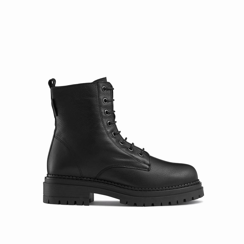 Botins Russell And Bromley Combat Feminino Pretas | RMY2075JU