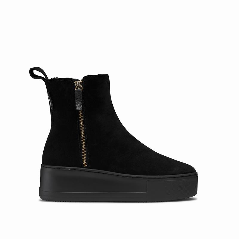 Botins Russell And Bromley Park Frost Feminino Pretas | HIV5914KL