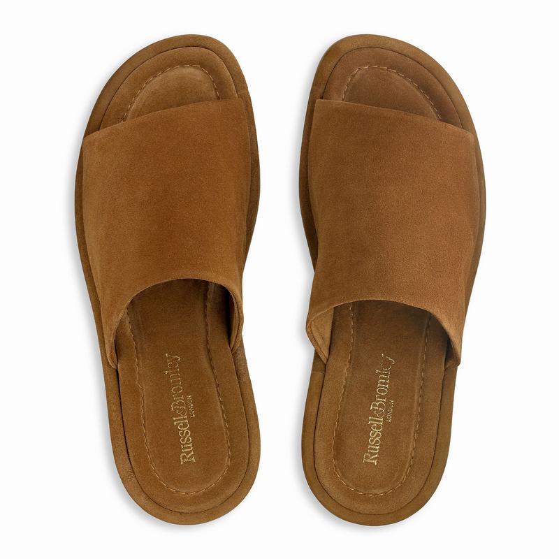 Chinelos Russell And Bromley Rasos Bed Masculino Marrom | PMW5790PY