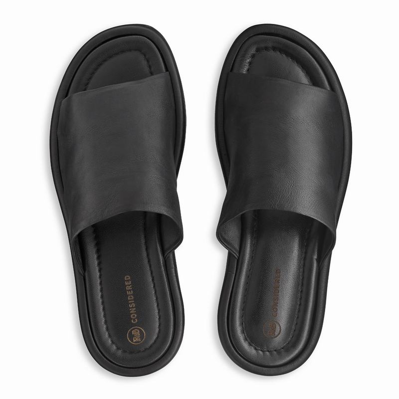 Chinelos Russell And Bromley Rasos Bed Masculino Pretas | VON9212TC