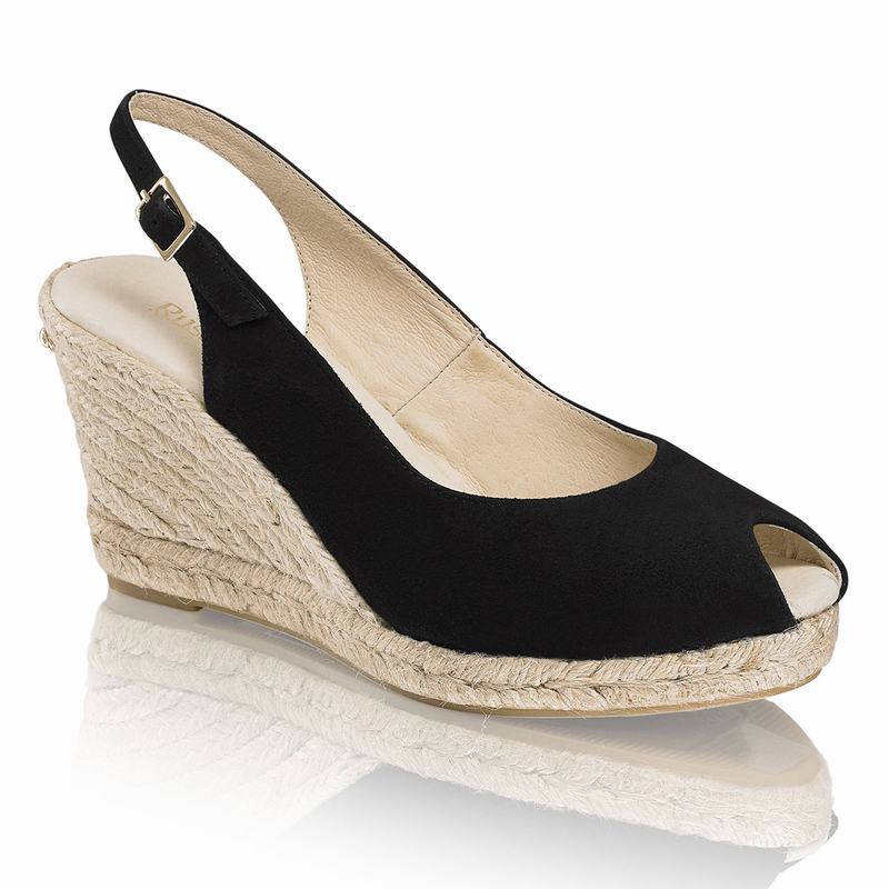 Espadrille Russell And Bromley Candyfloss Feminino Pretas | AWO6715HX