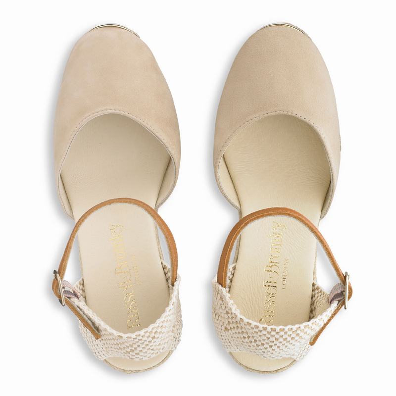 Espadrille Russell And Bromley Coco-nut Feminino Marrom | KEF598XZ