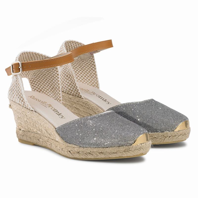 Espadrille Russell And Bromley Coco-nut Feminino Metallic | ZUM6264HW