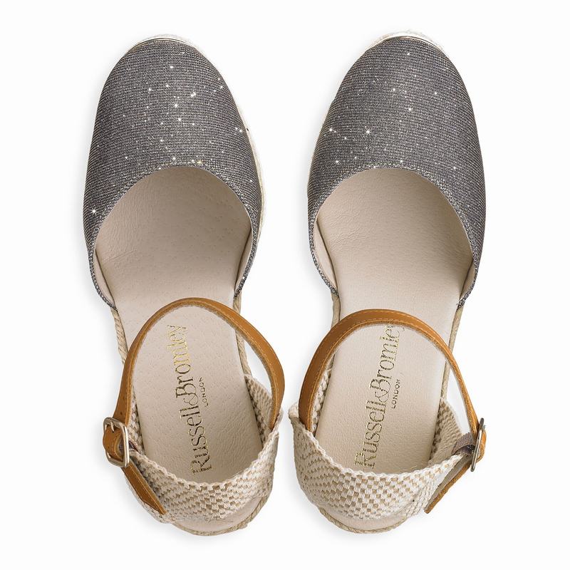 Espadrille Russell And Bromley Coco-nut Feminino Metallic | ZUM6264HW