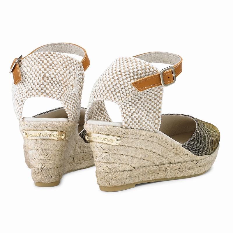 Espadrille Russell And Bromley Coco-nut Feminino Metallic | ZUM6264HW