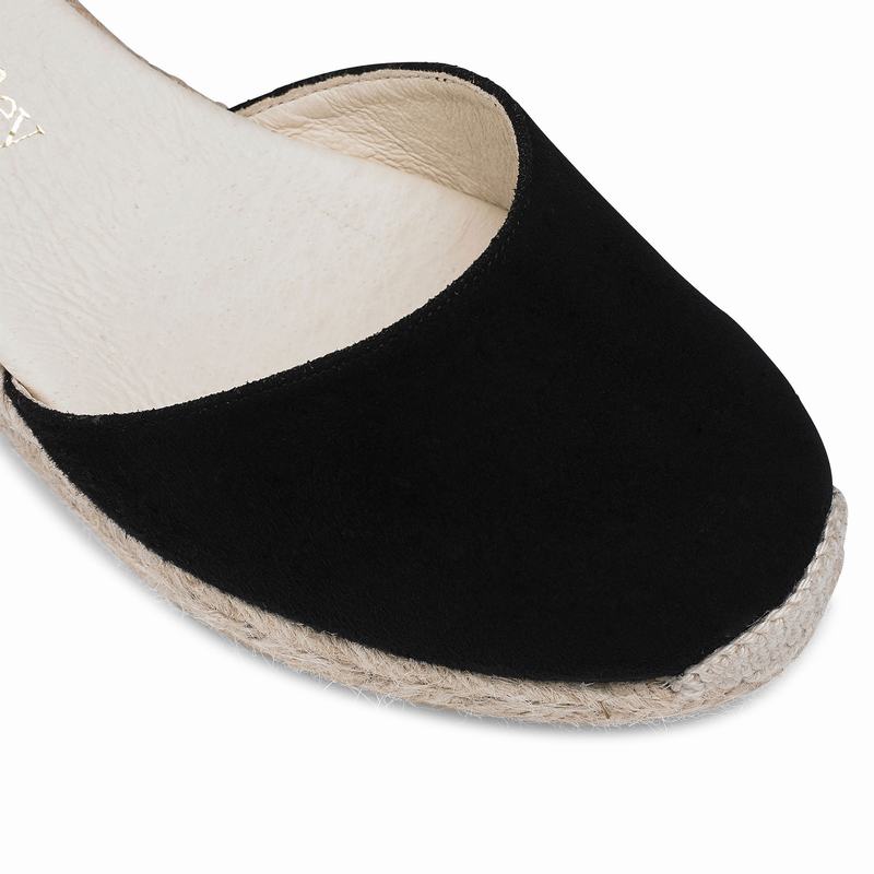 Espadrille Russell And Bromley Cocowrap Feminino Pretas | HXE442AZ