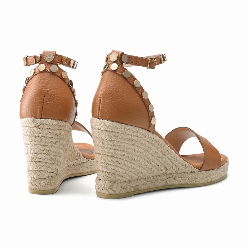 Espadrille Russell And Bromley Coin Spin Feminino Marrom | VNY7147PK