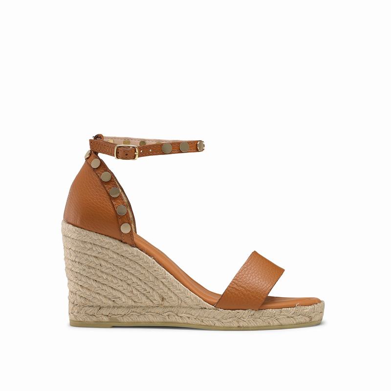 Espadrille Russell And Bromley Coin Spin Feminino Marrom | VNY7147PK