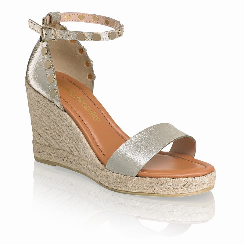 Espadrille Russell And Bromley Coin Spin Feminino Metallic | VXJ3468FW