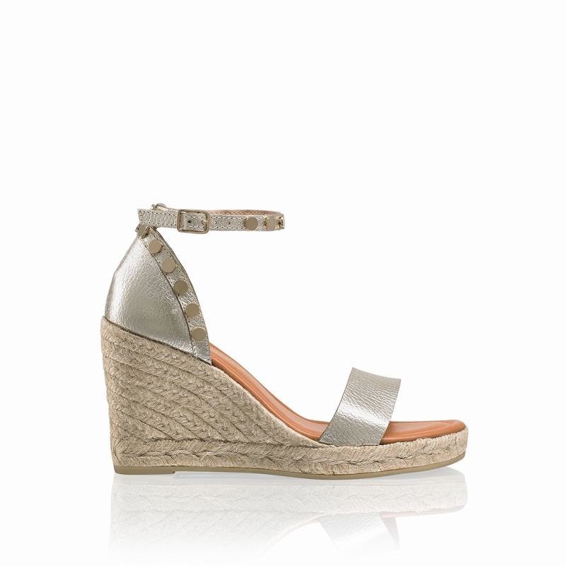 Espadrille Russell And Bromley Coin Spin Feminino Metallic | VXJ3468FW