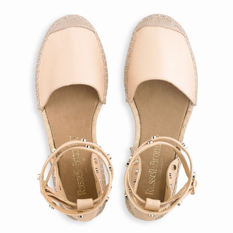 Espadrille Russell And Bromley Coin Wrap Feminino Marrom | DJV576RS