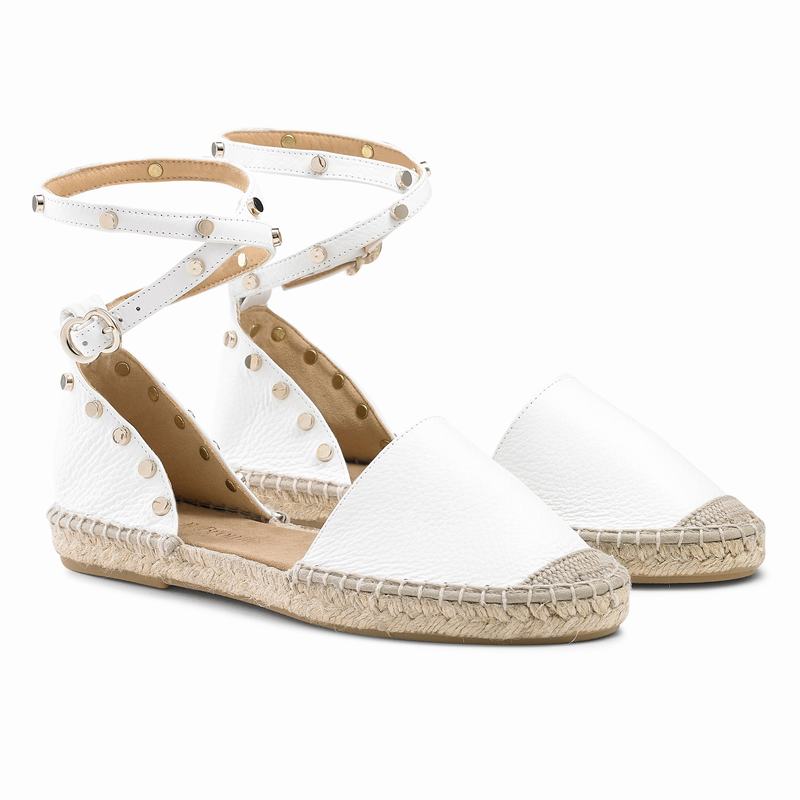 Espadrille Russell And Bromley Coin Wrap Feminino Branco | OFW8618OB