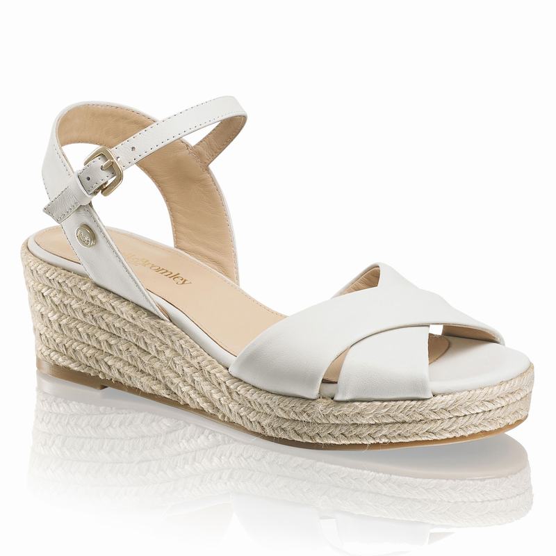 Espadrille Russell And Bromley Gelato Feminino Branco | POP54100HL