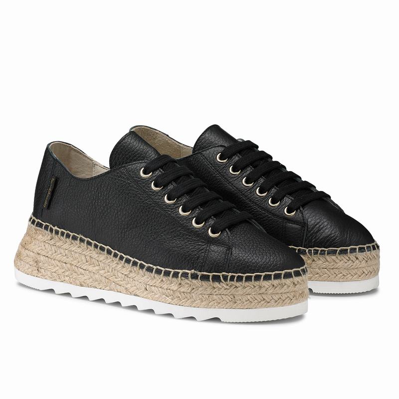 Espadrille Russell And Bromley Kick Back Feminino Pretas | KWO1198HV