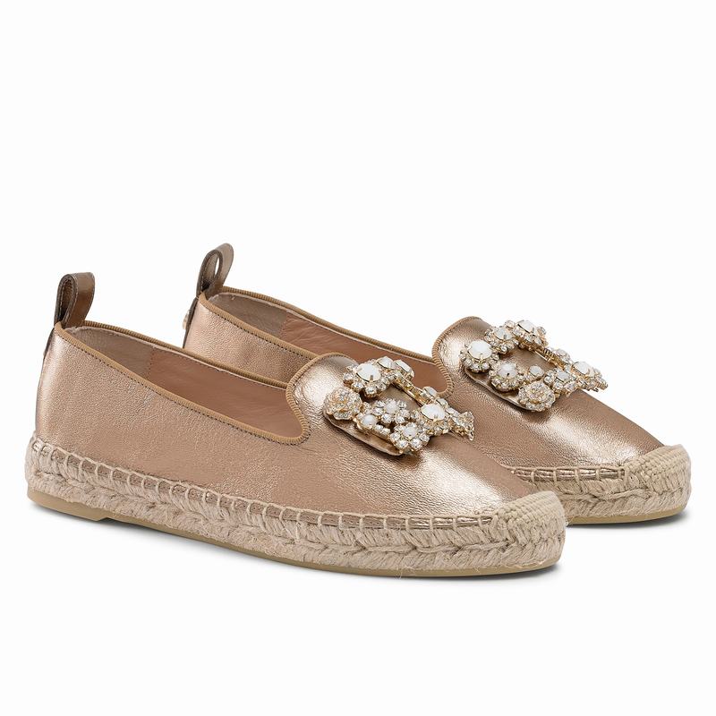 Espadrille Russell And Bromley Pocketfull Feminino Metallic | DAJ6813UK