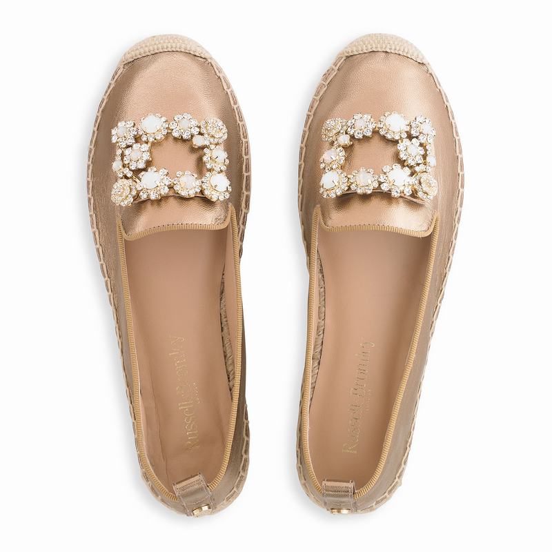 Espadrille Russell And Bromley Pocketfull Feminino Metallic | DAJ6813UK