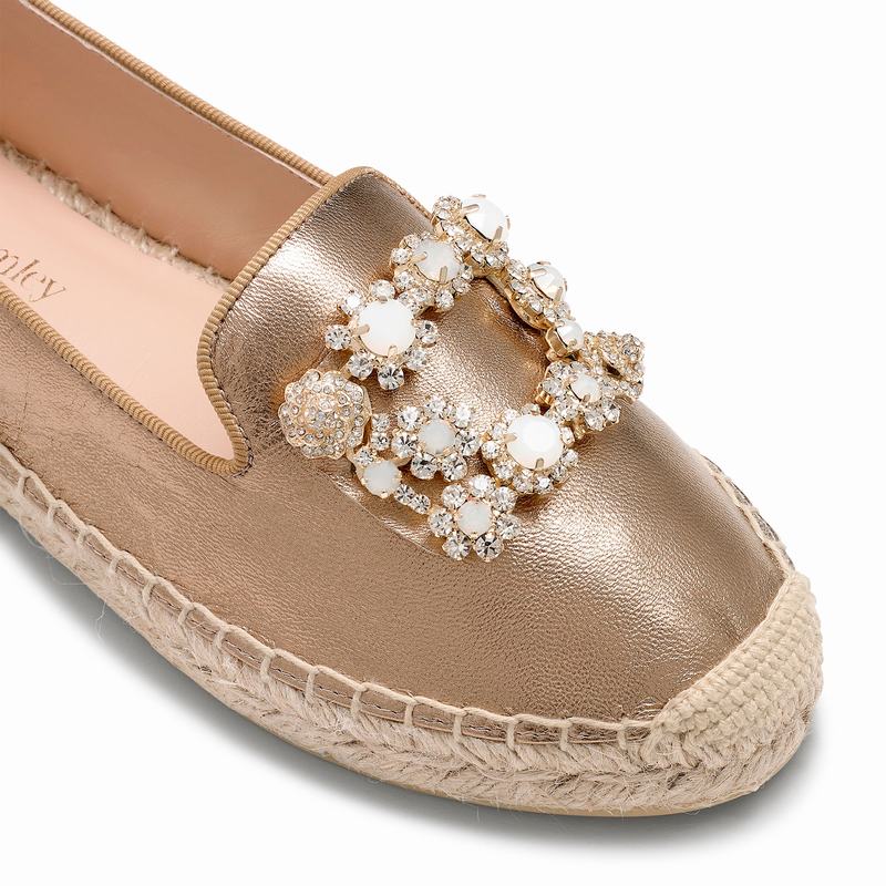 Espadrille Russell And Bromley Pocketfull Feminino Metallic | DAJ6813UK