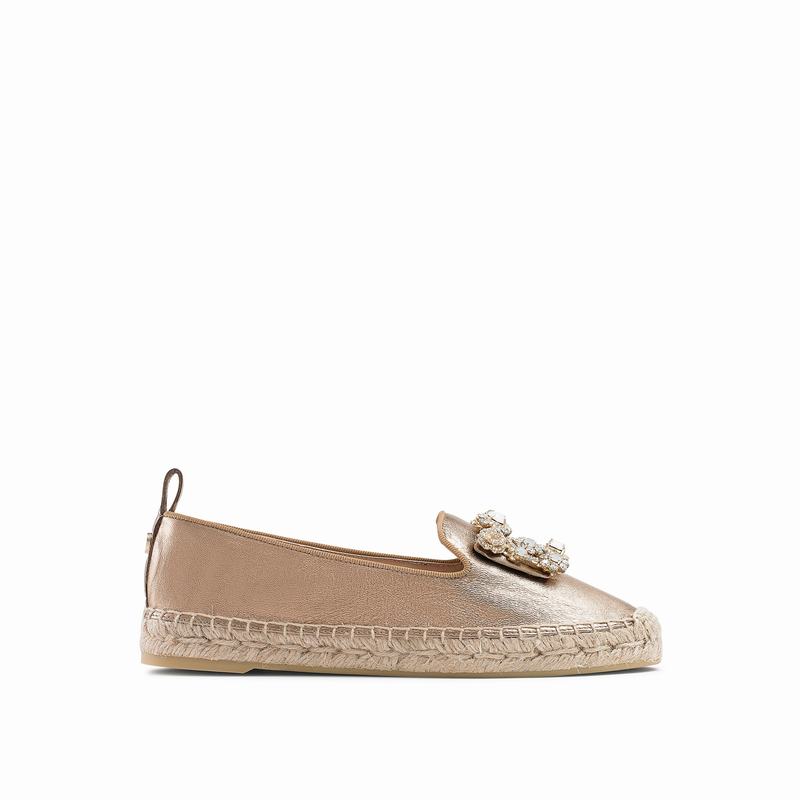 Espadrille Russell And Bromley Pocketfull Feminino Metallic | DAJ6813UK